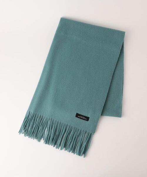 green label relaxing（グリーンレーベルリラクシング）の「ウール 無地 ストール（ストール/ショール・レディース・ライトブルー/ベージュ/オフホワイト/ピンク/ライム/イエロー/モカ・FREE）」の4枚目の写真