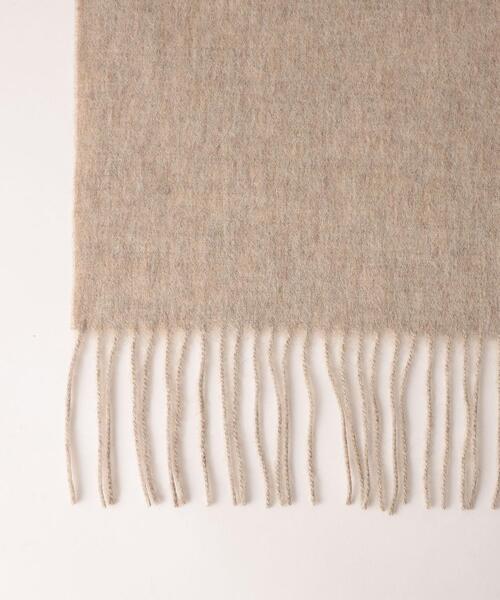 green label relaxing（グリーンレーベルリラクシング）の「ウール 無地 ストール（ストール/ショール・レディース・ライトブルー/ベージュ/オフホワイト/ピンク/ライム/イエロー/モカ・FREE）」の14枚目の写真