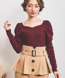 NOELA | カシュクールパワショルニット(ニット/セーター)