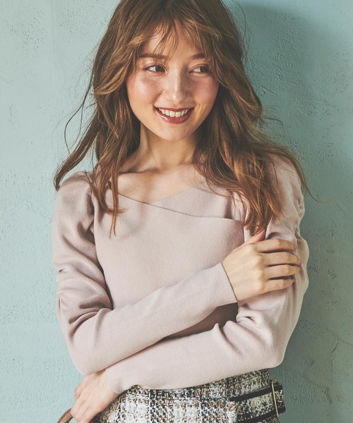 Noela - ノエラ　カシュクールパワショルニット Noela（ノエラ）の「カシュクールパワショルニット（ニット