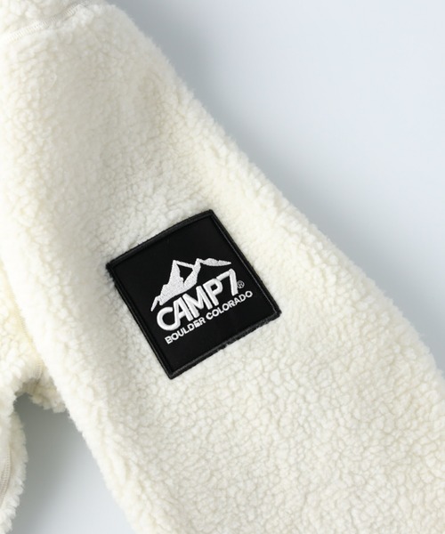 CAMP7（キャンプセブン）の「【CAMP7】ボアフードジャケット（ブルゾン・メンズ・ブラック/オフホワイト・L/XL/M）」の9枚目の写真