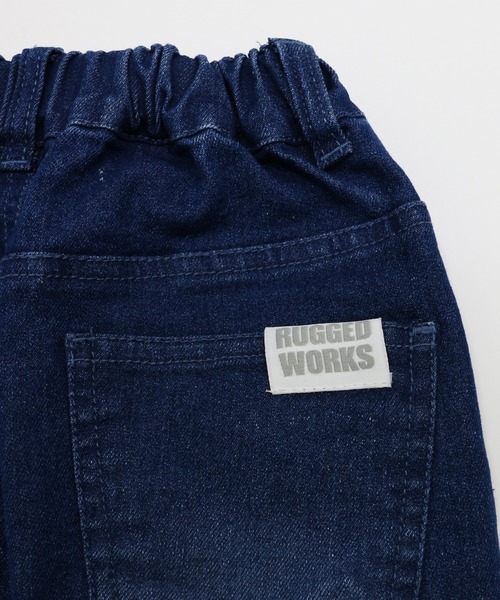 RUGGEDWORKS(ラゲッドワークス)の「スリムストレートストレッチ裏起毛デニムパンツ(デニムパンツ・キッズ・ネイビー/ブルー・90/100/110/120/130/140/150)」の15枚目の写真