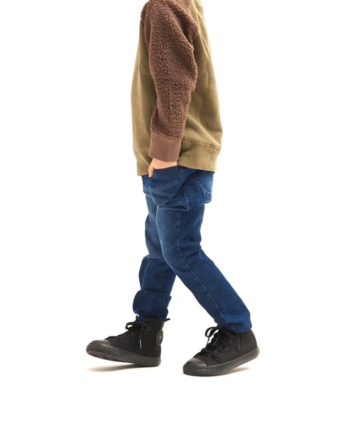 RUGGEDWORKS(ラゲッドワークス)の「スリムストレートストレッチ裏起毛デニムパンツ(デニムパンツ・キッズ・ネイビー/ブルー・90/100/110/120/130/140/150)」の3枚目の写真