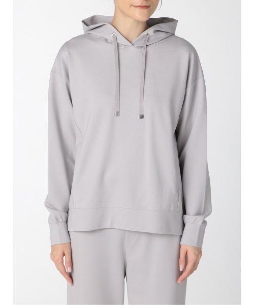 m.f.editorial（エムエフエディトリアル）の「エムエフエディトリアルレディース/m.f.editorial：Women ダンボールニット セットアップ 長袖プルパーカー （セットアップアイテムございます）（パーカー・レディース・キャメル/グレー・MEDIUM/LARGE）」の8枚目の写真