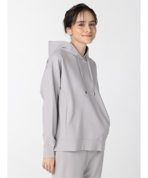 m.f.editorial（エムエフエディトリアル）の「エムエフエディトリアルレディース/m.f.editorial：Women ダンボールニット セットアップ 長袖プルパーカー （セットアップアイテムございます）（パーカー・レディース・キャメル/グレー・MEDIUM/LARGE）」の12枚目の写真