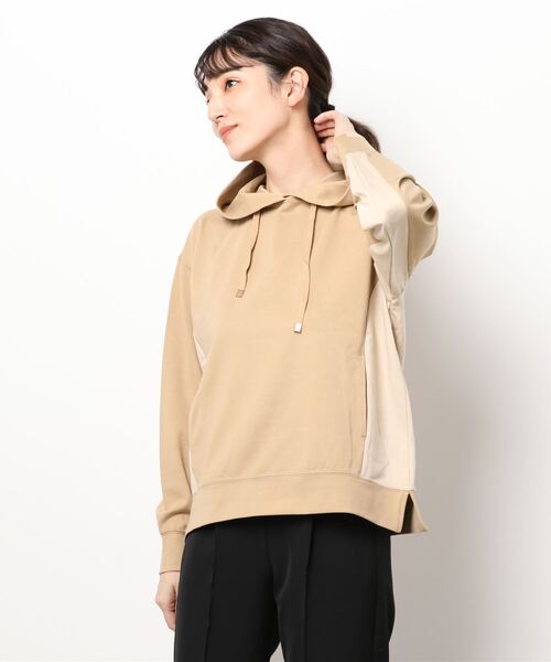 m.f.editorial（エムエフエディトリアル）の「エムエフエディトリアルレディース/m.f.editorial：Women ダンボールニット セットアップ 長袖プルパーカー （セットアップアイテムございます）（パーカー・レディース・キャメル/グレー・MEDIUM/LARGE）」の19枚目の写真