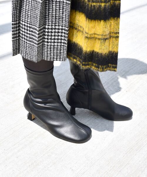 SHIPS（シップス）の「オブリークトゥショートブーツ◇（ブーツ・レディース・ブラック/ブラウン・38/36/37）」の10枚目の写真