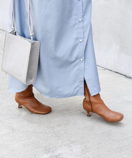 SHIPS（シップス）の「オブリークトゥショートブーツ◇（ブーツ・レディース・ブラック/ブラウン・38/36/37）」の8枚目の写真