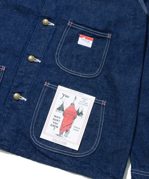 CAL O LINE(キャルオーライン)の「CAL O LINE ENGINEERS JACKET (キャロライン エンジニアジャケット)(ブルー)(Men's)(CL162-047)(デニムジャケット・メンズ・ブルー・M/L)」の6枚目の写真