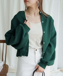 HER CLOSET | 【HERCLOSET】ダンボールニット前後2WAYショートカーディガン(カーディガン/ボレロ)