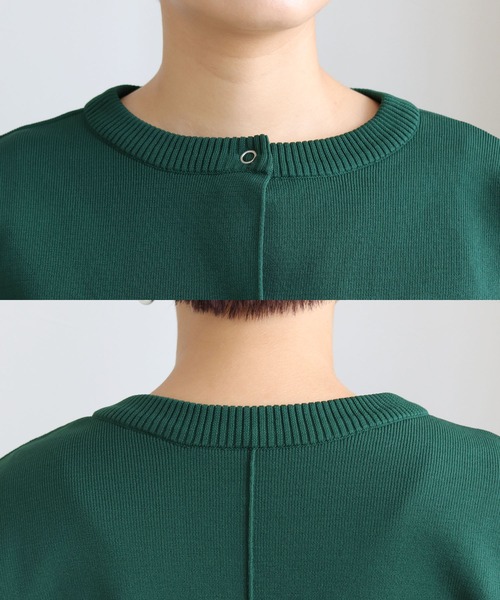 HER CLOSET(ハークローゼット)の「【shemoshelly】前後2WAYリングスナップニットショートカーディガン(カーディガン/ボレロ・レディース・チャコールグレー/ライトグレー/ライトブルー/ブラック/ダークブラウン/グリーン/グレイッシュベージュ/テラコッタ・M)」の21枚目の写真