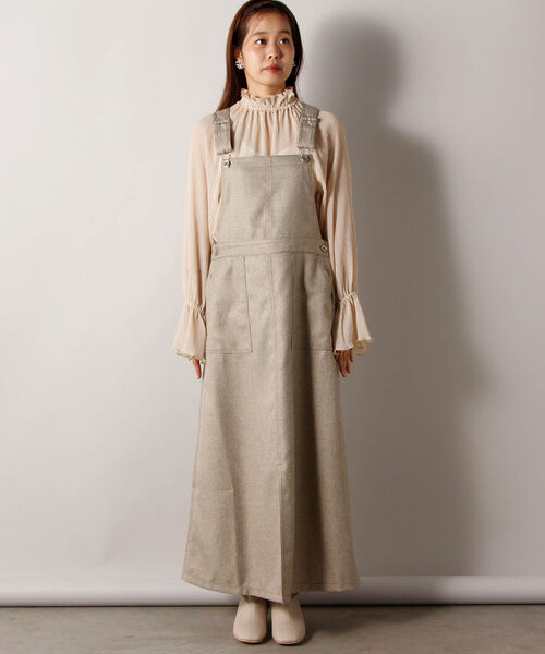 fredy repit（フレディレピ）の「ウール調ツイード ジャンスカ（ジャンパースカート・レディース・ベージュ/ブラック・38）」の13枚目の写真