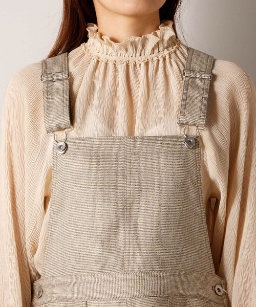 fredy repit（フレディレピ）の「ウール調ツイード ジャンスカ（ジャンパースカート・レディース・ベージュ/ブラック・38）」の4枚目の写真