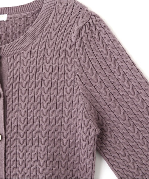 PROPORTION BODY DRESSING（プロポーションボディドレッシング）の「ケーブルカーデニットセット / 1211240014（ワンピース・レディース・パープル系その他/オフホワイト/ピンク・MEDIUM/SMALL）」の10枚目の写真