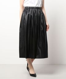 YECCA VECCA | ファイクレザープリーツスカート＊(スカート)