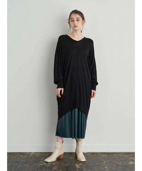 YECCA VECCA（イェッカヴェッカ）の「ファイクレザープリーツスカート＊（スカート・レディース・ベージュ/グリーン/ブラック・FREE）」の15枚目の写真