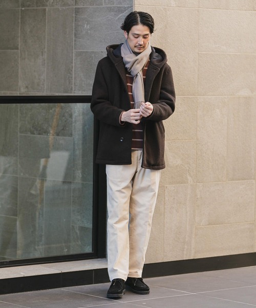 URBAN RESEARCH DOORS(アーバンリサーチドアーズ)の「マペル フードシングルコート∴(その他アウター・メンズ・ネイビー/ブラウン系その他・40/38)」の15枚目の写真