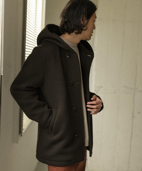 URBAN RESEARCH DOORS(アーバンリサーチドアーズ)の「マペル フードシングルコート∴(その他アウター・メンズ・ネイビー/ブラウン系その他・40/38)」の18枚目の写真
