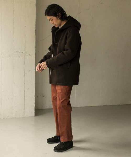 URBAN RESEARCH DOORS(アーバンリサーチドアーズ)の「マペル フードシングルコート∴(その他アウター・メンズ・ネイビー/ブラウン系その他・40/38)」の12枚目の写真