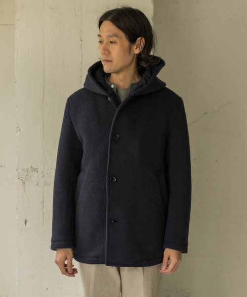 URBAN RESEARCH DOORS(アーバンリサーチドアーズ)の「マペル フードシングルコート∴(その他アウター・メンズ・ネイビー/ブラウン系その他・40/38)」の22枚目の写真