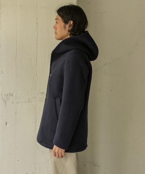 URBAN RESEARCH DOORS(アーバンリサーチドアーズ)の「マペル フードシングルコート∴(その他アウター・メンズ・ネイビー/ブラウン系その他・40/38)」の10枚目の写真