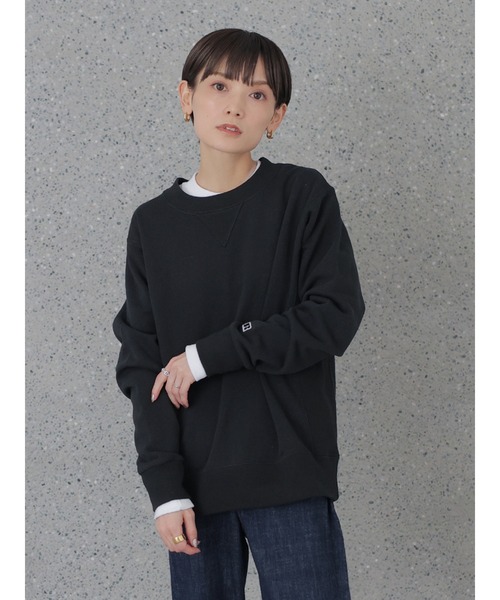 rem closet（レムクローゼット）の「【RUSSELL×rem】スウェットプルオーバー（Tシャツ/カットソー・レディース・ブラック/グレー/ネイビー・SMALL）」の2枚目の写真