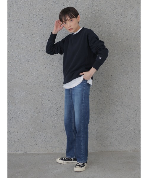 rem closet（レムクローゼット）の「【RUSSELL×rem】スウェットプルオーバー（Tシャツ/カットソー・レディース・ブラック/グレー/ネイビー・SMALL）」の10枚目の写真