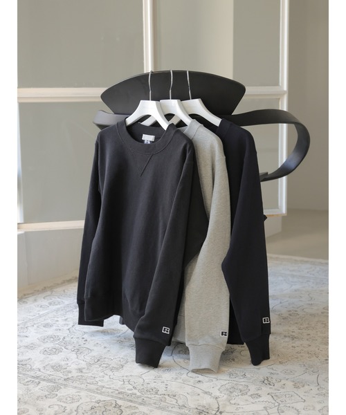 rem closet（レムクローゼット）の「【RUSSELL×rem】スウェットプルオーバー（Tシャツ/カットソー・レディース・ブラック/グレー/ネイビー・SMALL）」の9枚目の写真