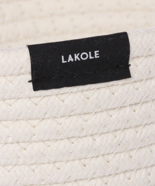 LAKOLE（ラコレ）の「ロープバスケット(M) / 235592（収納グッズ・レディース・グレー/ブラウン/ホワイト/ダークグレー・FREE）」の7枚目の写真
