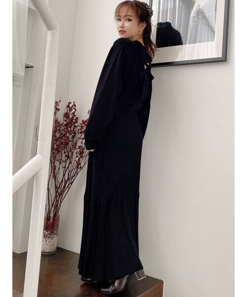 RESEXXY(リゼクシー)の「ニットフレアスカート【セットアップ着用可能】(スカート・レディース・ブラック/ブルー/モカ・FREE)」の18枚目の写真