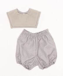 D.fesense | 【D.fesense/ディーフェセンス】セーラービブ＆ブルマセット(その他ベビーウェア)