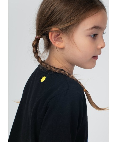 猫と月 2 ブルーノ ムナーリ コラボキッズスウェットワンピース 猫と月 2 ブルーノ ムナーリ コラボキッズスウェットワンピース