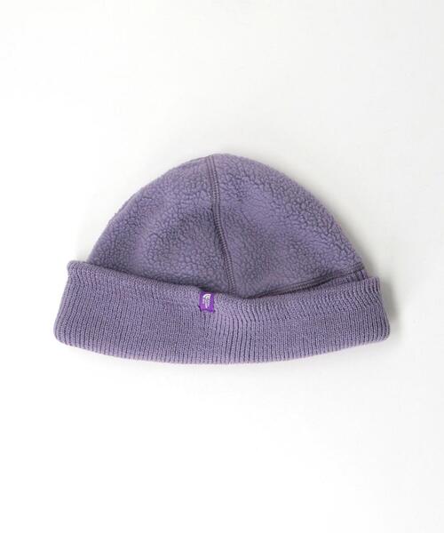 green label relaxing(グリーンレーベルリラクシング)の「<THE NORTH FACE PURPLE LABEL>ポーラテック フィールド フリース キャップ ワッチキャップ -ユニセックス-(ニットキャップ/ビーニー・メンズ・ブラック/ライトブルー/パープル・FREE)」の3枚目の写真