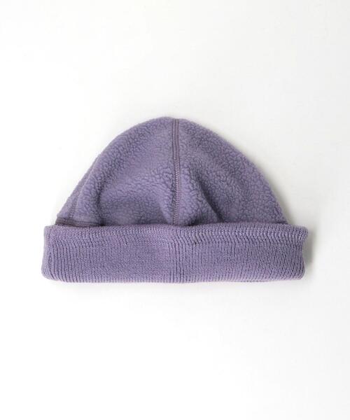 green label relaxing(グリーンレーベルリラクシング)の「<THE NORTH FACE PURPLE LABEL>ポーラテック フィールド フリース キャップ ワッチキャップ -ユニセックス-(ニットキャップ/ビーニー・メンズ・ブラック/ライトブルー/パープル・FREE)」の4枚目の写真
