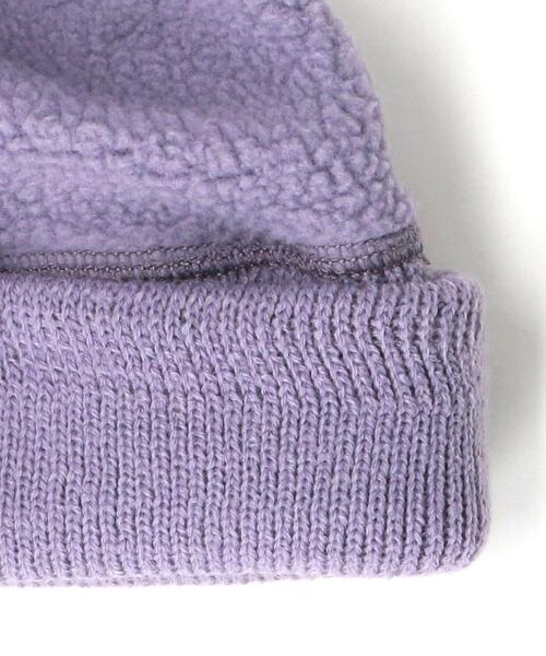 green label relaxing(グリーンレーベルリラクシング)の「<THE NORTH FACE PURPLE LABEL>ポーラテック フィールド フリース キャップ ワッチキャップ -ユニセックス-(ニットキャップ/ビーニー・メンズ・ブラック/ライトブルー/パープル・FREE)」の5枚目の写真