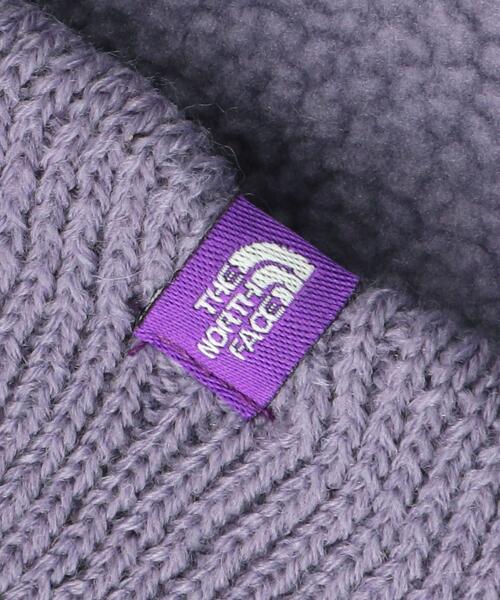 green label relaxing(グリーンレーベルリラクシング)の「<THE NORTH FACE PURPLE LABEL>ポーラテック フィールド フリース キャップ ワッチキャップ -ユニセックス-(ニットキャップ/ビーニー・メンズ・ブラック/ライトブルー/パープル・FREE)」の6枚目の写真