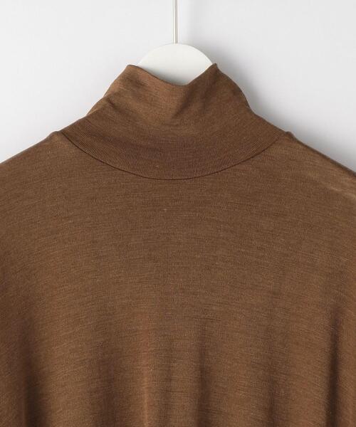 gicipi（ジチピ）の「＜gicipi＞ウールシルク CERVO チェールボ タートルネック ニット -ウォッシャブル-（ニット/セーター・メンズ・ホワイト/ブラック/ブラウン・M(4)/L(5)）」の16枚目の写真