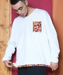 rehacer | rehacer : Flower Linked Pocket L/S CS Made in Japan / フラワー リンク ポケット カットソー メイドインジャパン(Tシャツ/カットソー)