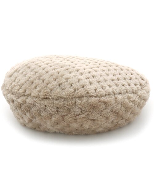 apres les cours（アプレレクール）の「/ぽこぽこファーベレー帽（ハンチング/ベレー帽・キッズ・ベージュ/アイボリー/ライトグレー・50/54）」の3枚目の写真