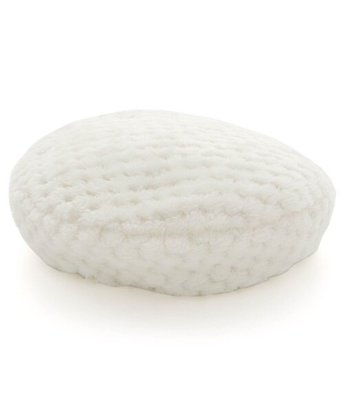 apres les cours（アプレレクール）の「/ぽこぽこファーベレー帽（ハンチング/ベレー帽・キッズ・ベージュ/アイボリー/ライトグレー・50/54）」の2枚目の写真