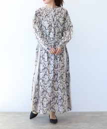 【極美品】ヌキテパ　コットンドビーストライプワンピース エスニック ドレス NE QUITTEZ PAS!（ヌキテパ）の「【neQuittez pas/ヌキテパ】コットン