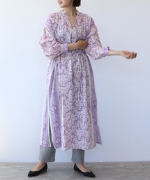 【極美品】ヌキテパ　コットンドビーストライプワンピース エスニック ドレス NE QUITTEZ PAS!（ヌキテパ）の「【neQuittez pas/ヌキテパ】コットン