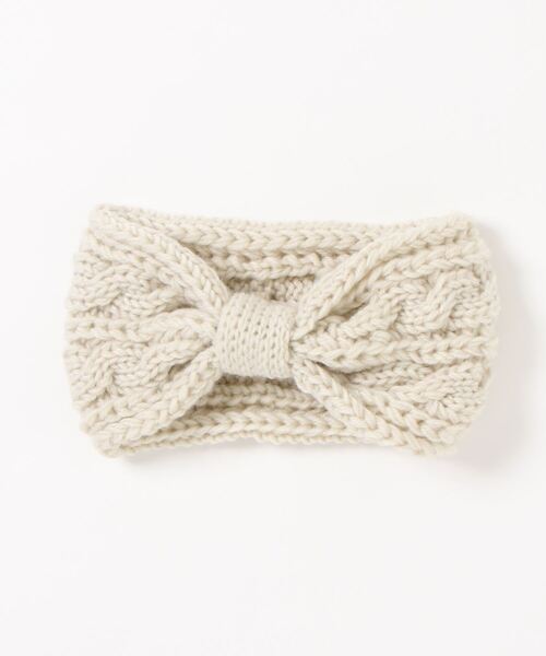 ehka sopo（エヘカソポ）の「ニットヘアターバン（その他ヘアアクセサリー・レディース・オフホワイト/ブラック/モカ・ﾌﾘ-）」の7枚目の写真