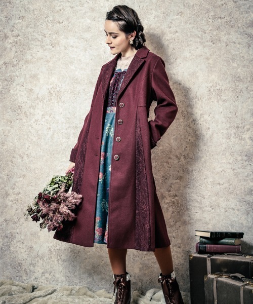 み*つ様 アクシーズファム　ダッフルコート　ワイン　Mサイズ アクシーズファム ダッフルコート ワイン Mサイズ d*☆未使用