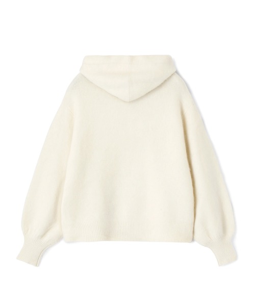 ANAYI（アナイ）の「ラクーン天竺フードパーカー（ニット/セーター・レディース・オフホワイト/ライトピンク/ブラウン/ライトグレー・38/36）」の5枚目の写真