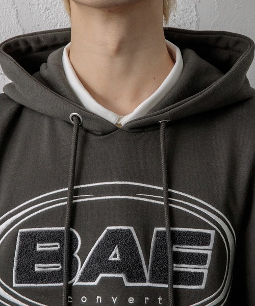 Adoon plain(アドーンプレーン)の「【Adoon plain】サガラ刺繍ロゴパーカー(パーカー・メンズ・チャコールグレー/グリーン/マスタード・MEDIUM/LARGE)」の21枚目の写真