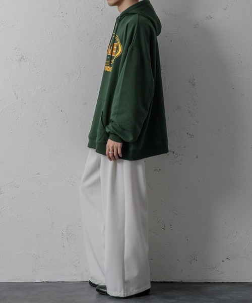 Adoon plain(アドーンプレーン)の「【Adoon plain】サガラ刺繍ロゴパーカー(パーカー・メンズ・チャコールグレー/グリーン/マスタード・MEDIUM/LARGE)」の10枚目の写真