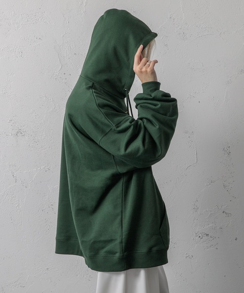 Adoon plain(アドーンプレーン)の「【Adoon plain】サガラ刺繍ロゴパーカー(パーカー・メンズ・チャコールグレー/グリーン/マスタード・MEDIUM/LARGE)」の18枚目の写真