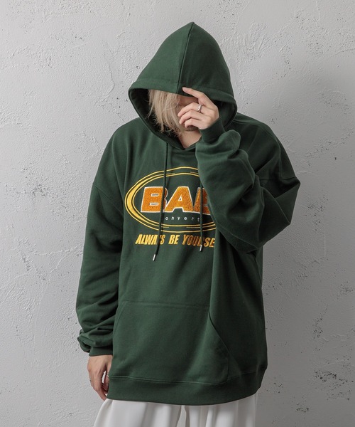 Adoon plain(アドーンプレーン)の「【Adoon plain】サガラ刺繍ロゴパーカー(パーカー・メンズ・チャコールグレー/グリーン/マスタード・MEDIUM/LARGE)」の22枚目の写真