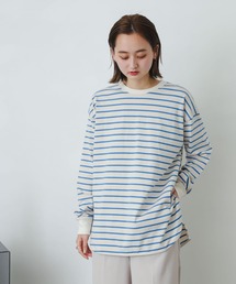 SENSE OF PLACE by URBAN RESEARCH | オーガニックコットンボーダーチュニック(Tシャツ/カットソー)